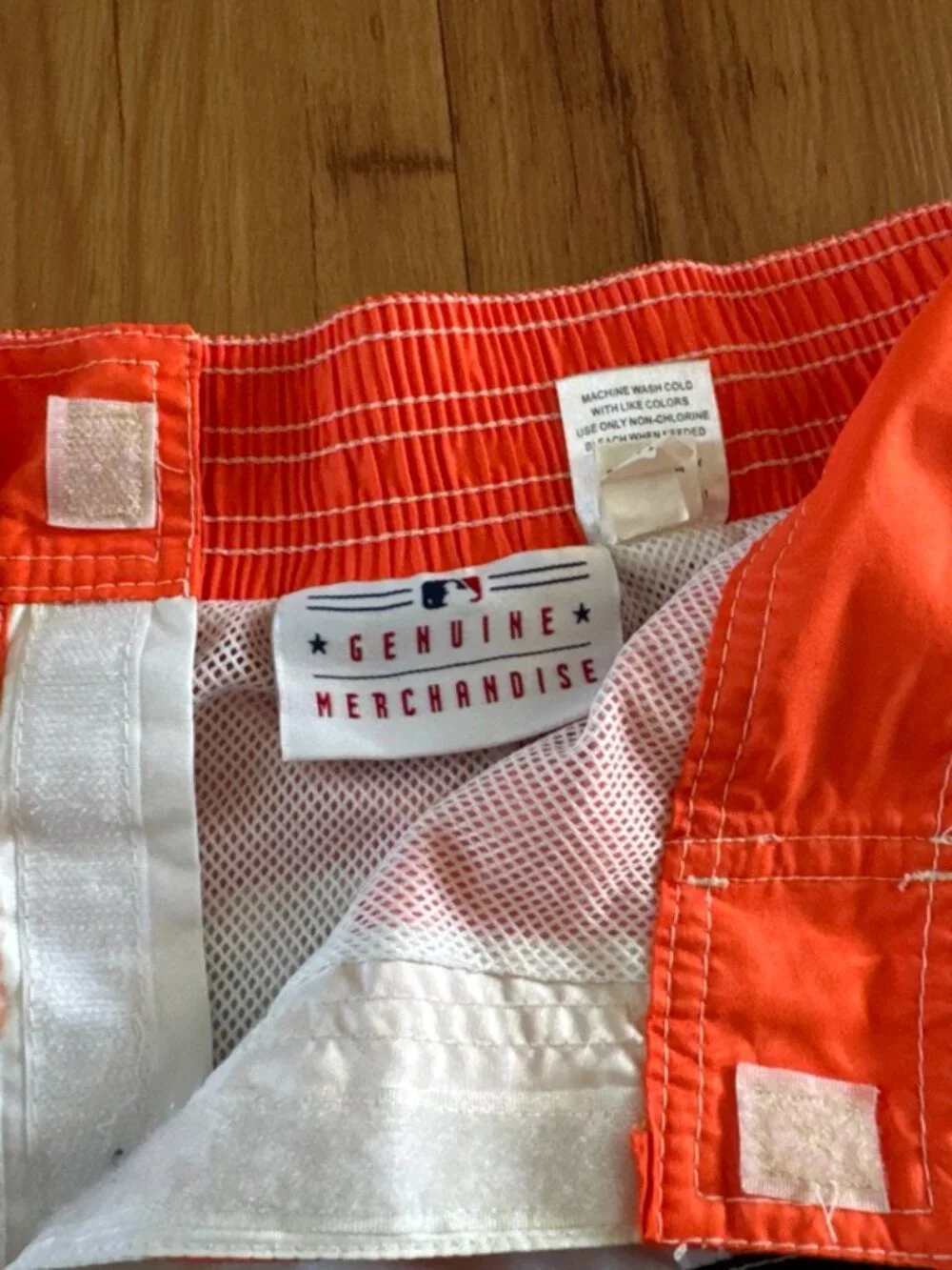 Baltimore Orioles MLB Swim Trunks Board Shorts Mens Lg Genuine Merchandise EUC.